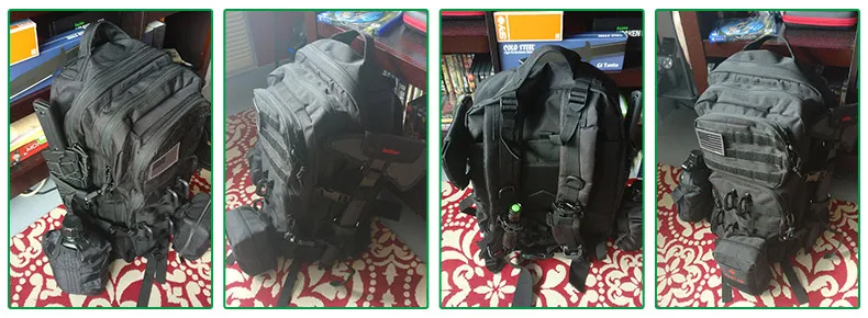 50L Capacity Military Tactical Backpack Men Army Large Bag Hiking Camping Rucksack Hunting Outdoor Waterproof Travel Backpack