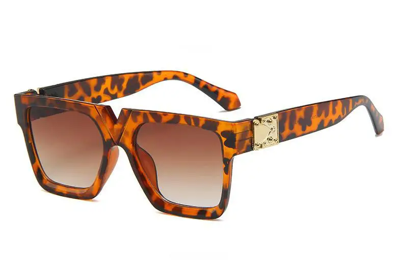 

2021 Newest Oversized Square Sunglasses Women men Luxury Brand Designer Red Green Sun Glasses Female Vintage Shades Eyewear