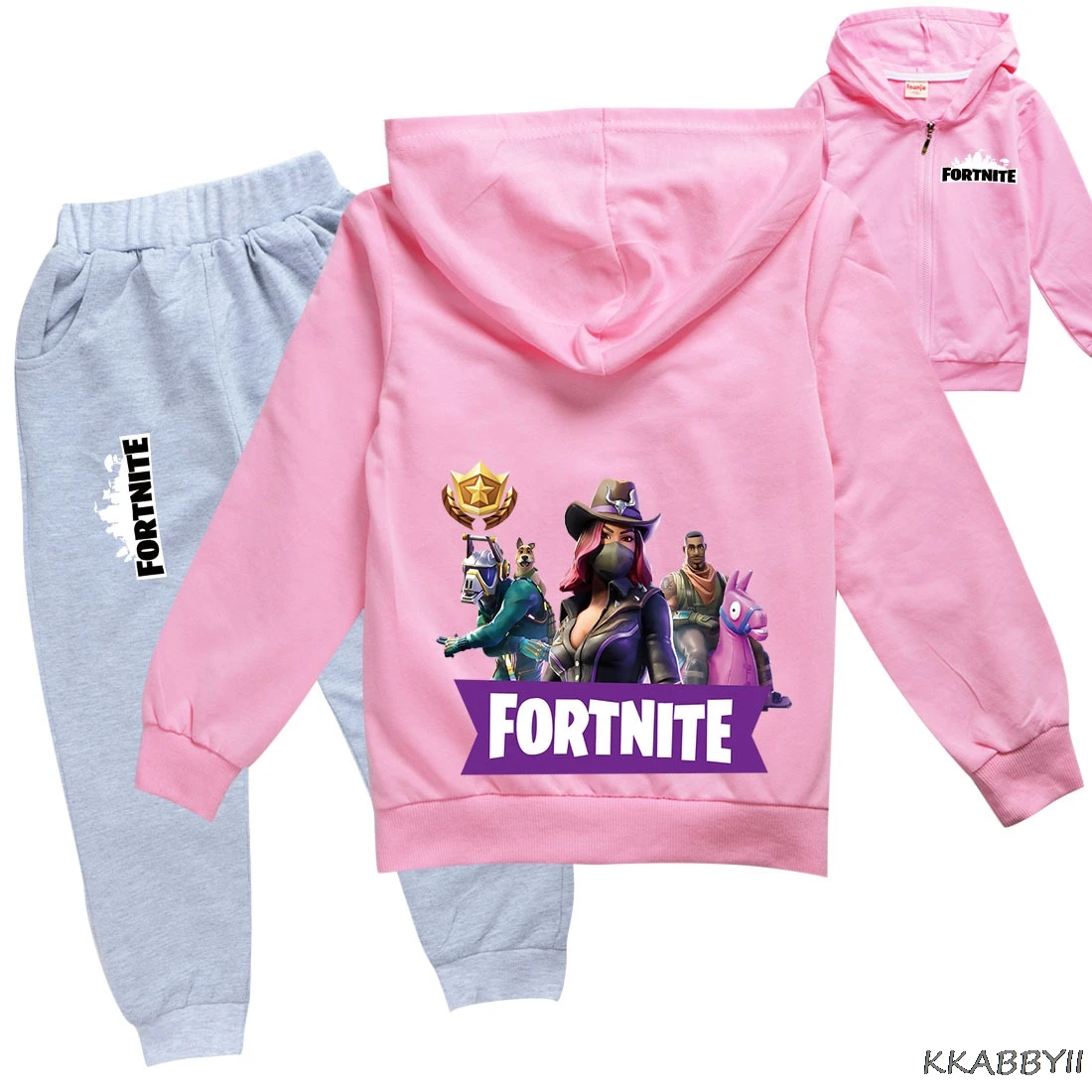Фото Одежда для мальчиков, с капюшоном, с принтами персонажей костюм Fortnites Дети Аниме толстовки с капюшоном с принтом в виде персонажей из мультфильма Топы + брюки, комплект одежды из 2 предметов, спортивный костюм №4