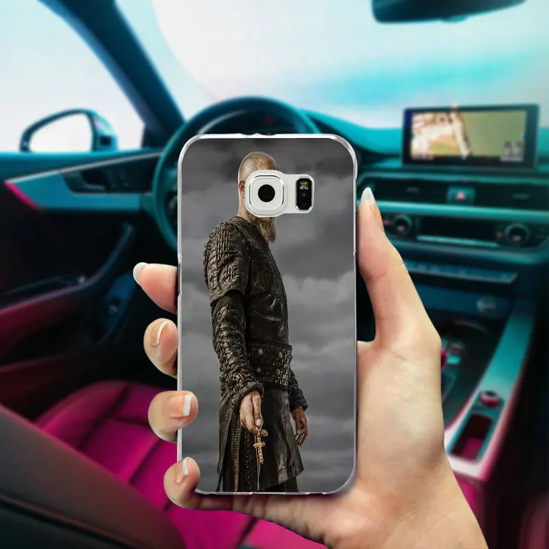 Тонкий мягкий ТПУ чехол для телефона Ragnar Lothbrok Vikings Samsung Galaxy Note 2 3 4 5 8 S3 S4 S5 Mini S6 S7 S8 S9