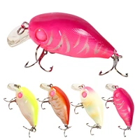5pcs crankbaits 6 5cm 8g hard baits artificial mini fishing lures with 3d eyes 10 high carbon steel treble hooks fishing tackle