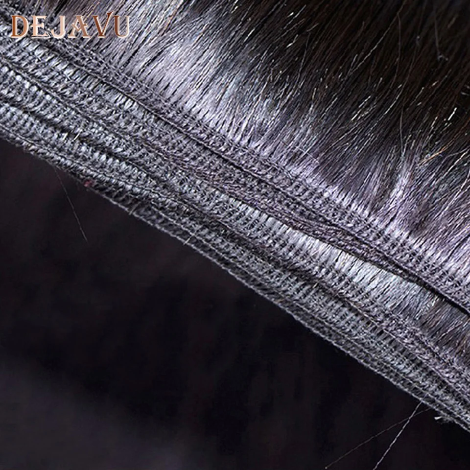 Dejavu прямые волосы для наращивания Малайзия 100% человеческие переплетения 3 пучка 8