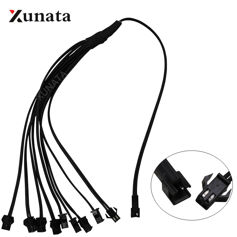 

2pin connector 1 Female To 2 3 4 5 6 8 Male plug Splitter Adapter Connector Cable For LED Strip Light