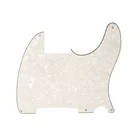 Musiclily 5 отверстий Tele Pickguard пустой для Fender СШАмексиканский Telecaster Esquire гитары, 4Ply пергамент жемчуг