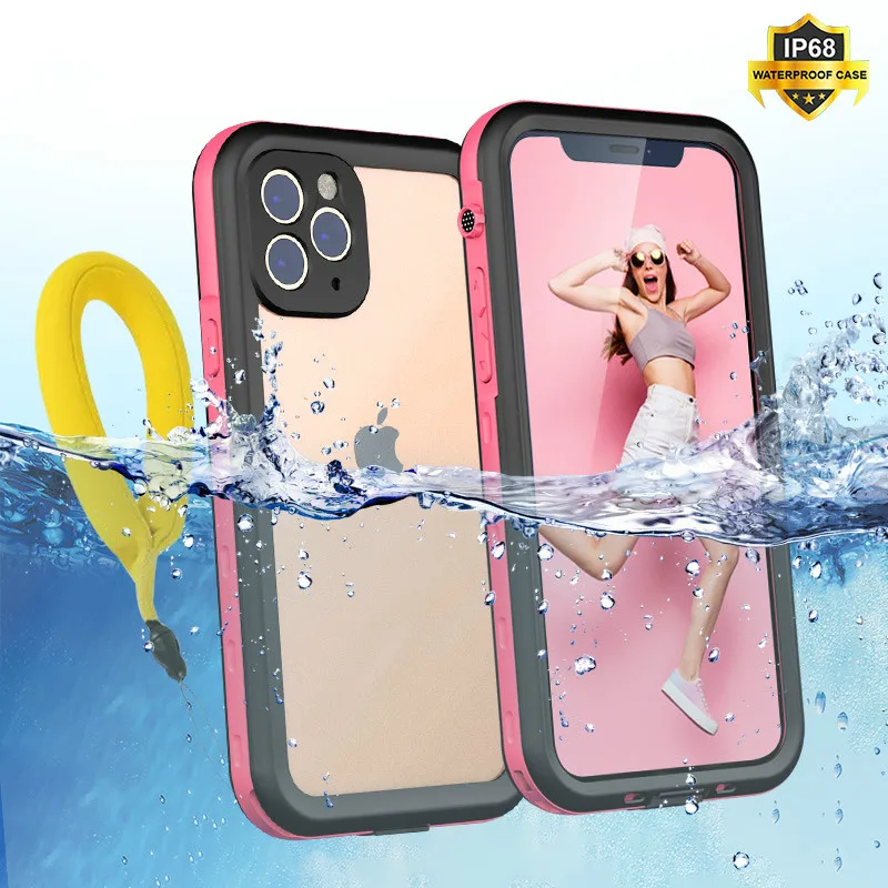 

swimming Waterproof Case for iPhone 12 11 Pro Max XR XS Max Shockproof Case for iPhone 7 8 Plus 6S 6 Plus Luxury Swimming Case