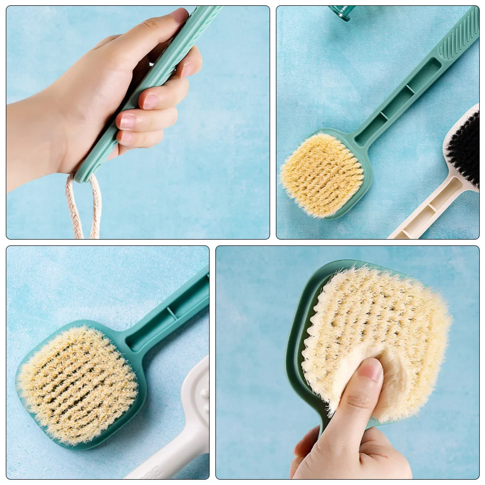 

1Pc Bathroom Shower Brush Practical Bathing Massager Tool for Home (Green)