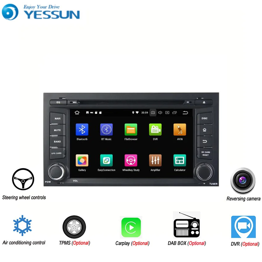 Автомобильный мультимедийный плеер YESSUN на Android 8 с 4 Гб ОЗУ для Seat Leon 2014