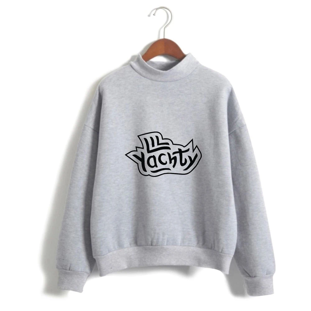 

WAWNI Lil Yachty Turtleneck Sweatshirt Print Cotton And Polyester Fashion Sweatshirt Turtleneck Pullover Woman/Man Oversize New