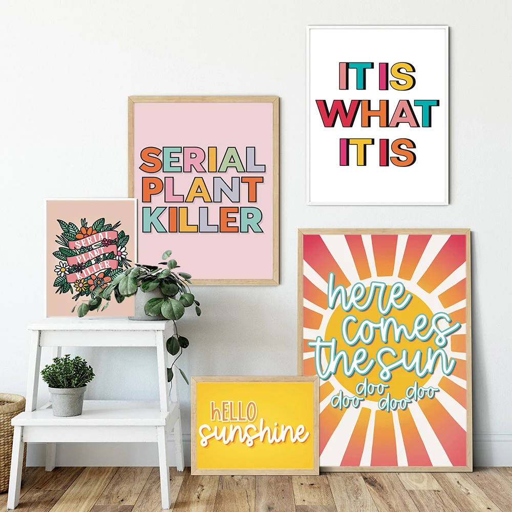 Забавные знаменитые тексты цитаты художественный постер печать позитивная