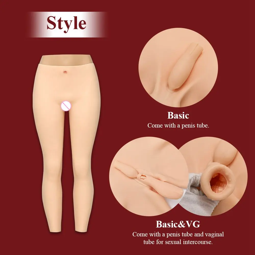 Азазель 9-точечная длинные силиконовые штаны реалистичный трусики-Вагина