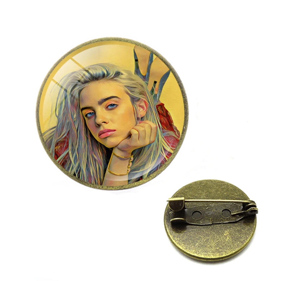 Новинка броши с логотипом певицы Билли эйлиш злодей не улыбайся мне популярная