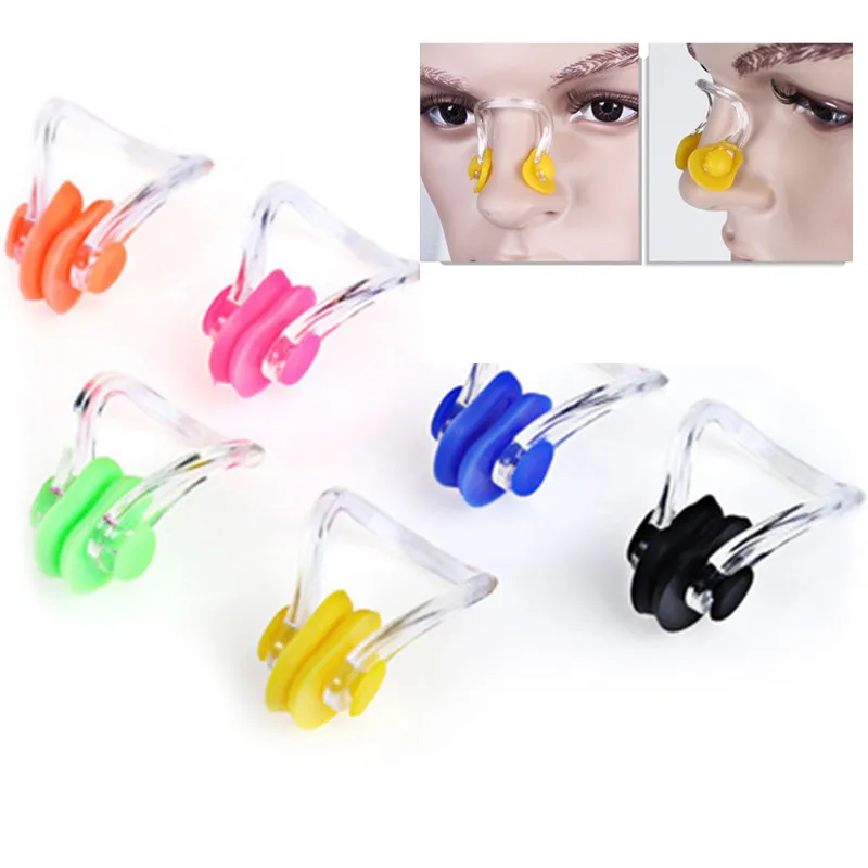 

Hot 10Pcs/lot Reusable Soft Silicone Swimming Nose Clip Comfortable Diving Surfing Swim Nose Clips For Adults Children