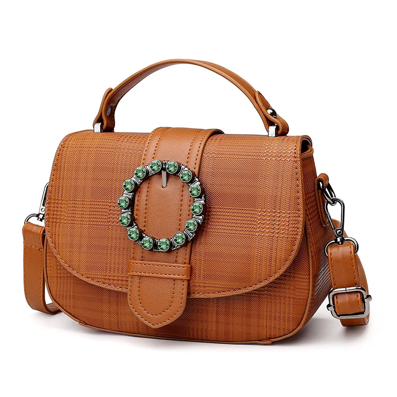

2021 new fashion belt decoration women's bag broadband shoulder slung handbag