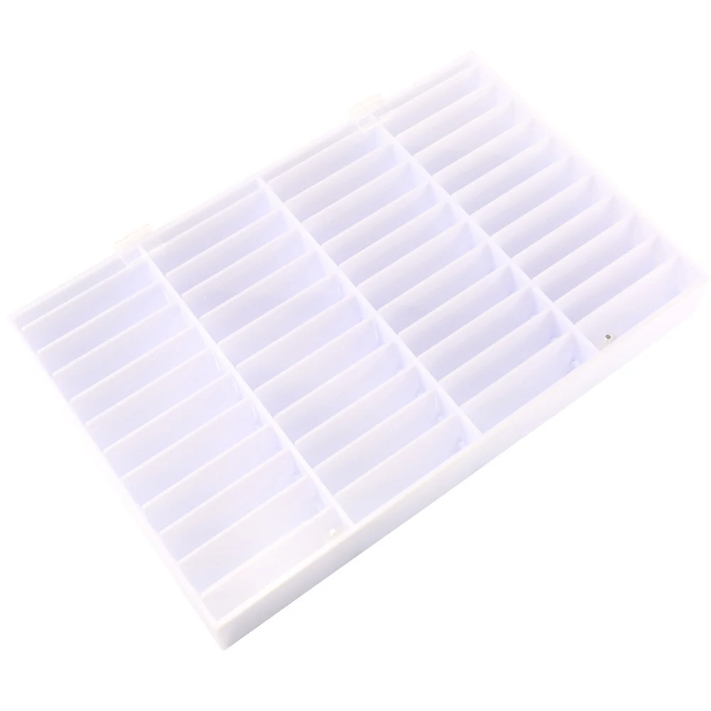 

Fake Nail Tips Storage Box 44 Compartments Nail Art Decoration Container False Nail Display Case M88