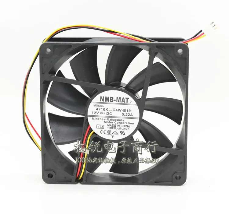 Оригинальный NMB 4710kl c4w B19 12025 12v 0.22a трехпроводной плазменный ТВ Вентилятор|Кулеры и
