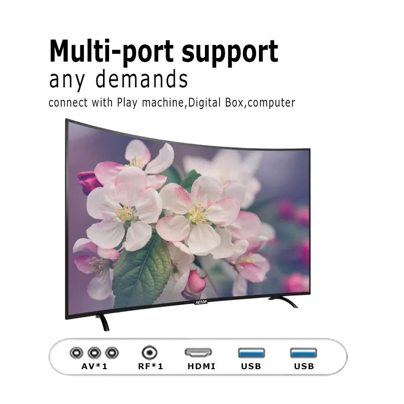 Бесплатная доставка-матричный телевизор 32 дюйма android 2k smart tv curve плоский экран |