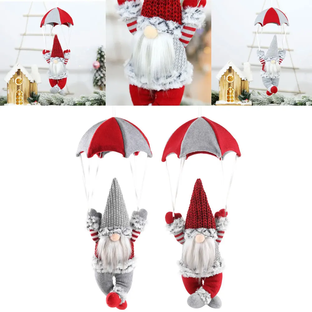 Christmas Toys Articles For Chirstmas Hanging Scene Decoration Skydiving Elderly Parachute Party Creative | Дом и сад