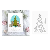 evergreen trees metal cutting dies for diy craft making greeting card and decoration scrapbooking no clear stamps 2021 christmas