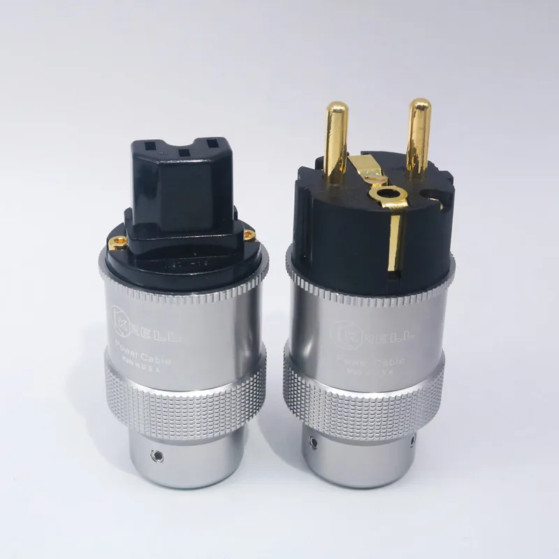 Высококлассный позолоченный штекер krella для ЕС аудиоразъем IEC шнур питания Hi Fi