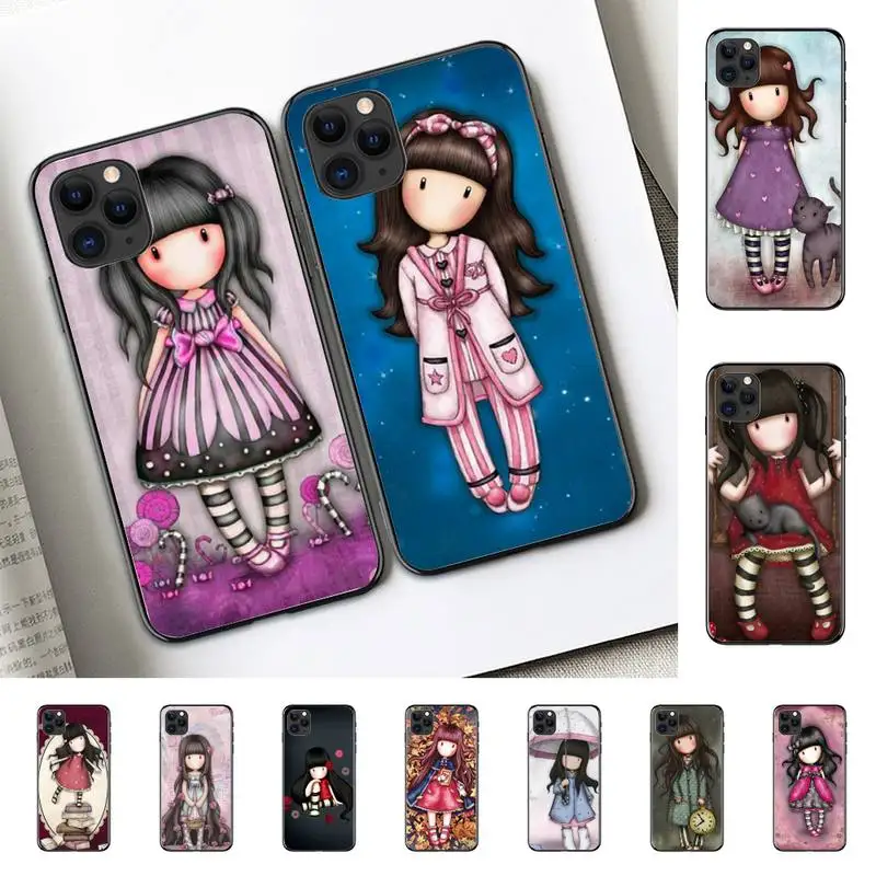 

Cute Girl Kid Art Illustration Santoro-Gorjuss Phone Case for iPhone 11 12 13 mini pro XS MAX 8 7 6 6S Plus X 5S SE 2020 XR