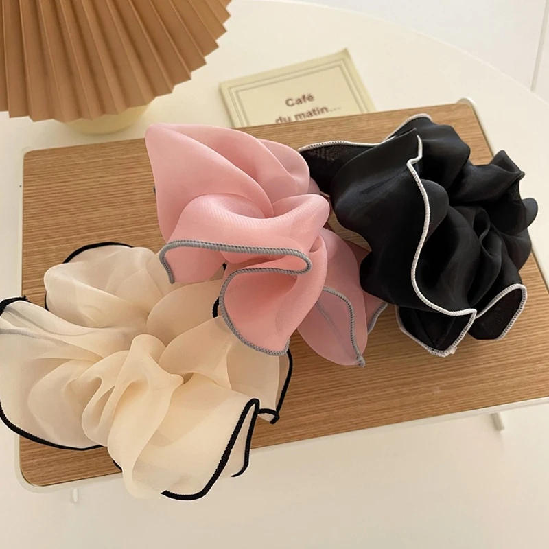 

Print Chiffon Hair Scrunchie Elastic Hair Band Women Girls Ponytail Holder Hair Rope Rubber Band Hair Accessories Hair Scrunchie