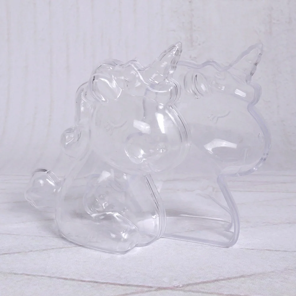 

12pcs Transparent Plastic Candy Box Shape Sugar Containers Holder Party Supplies