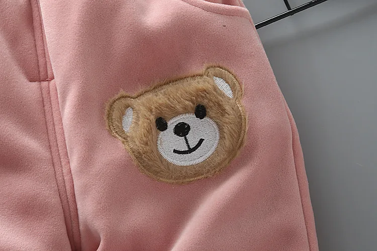 Spring Autumn baby Girls Clothing Sets Thicken winter Hooded jacket Coats +Pants 3PCS Baby Tracksuit Warm Kids Clothes | Детская одежда