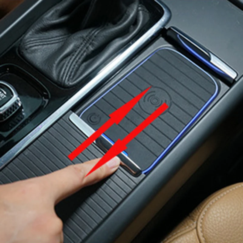 15w car wireless charger for volvo xc90 s90 v90 xc60 v60 c60 s60 2018 2019 2020 fast phone charger charging holder accessories free global shipping