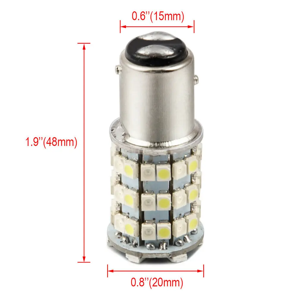 2x красный 1157 60 SMD светодиодный указатель поворота заднего тормоза стоп