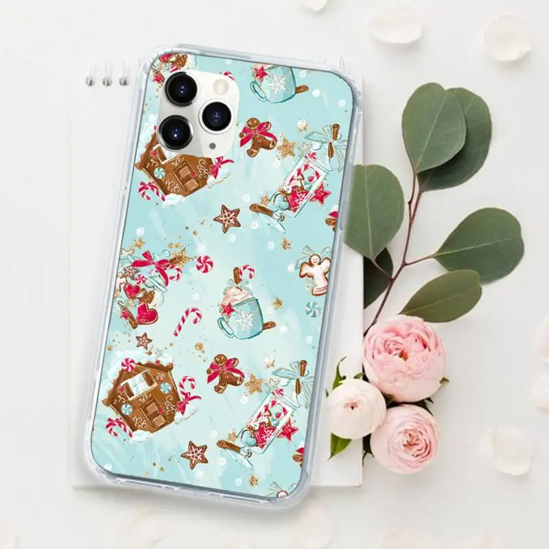 

Father Christmas Painted cartoon Phone Cases for iPhone 11 12 pro XS MAX 8 7 6 6S Plus X 5S SE 2020 XR funda coque