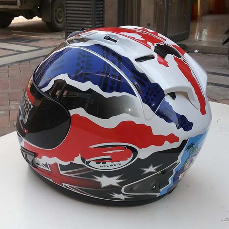 Винтажные мотоциклетные шлемы теплый гоночный шлем закрытый на все лицо одобрен