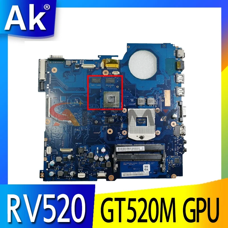 

AKEMY материнская плата для Samsung RV520 Материнская плата ноутбука HM65 DDR3 GT520M Дискретная Graphcis BA92-08186A BA41-01608A