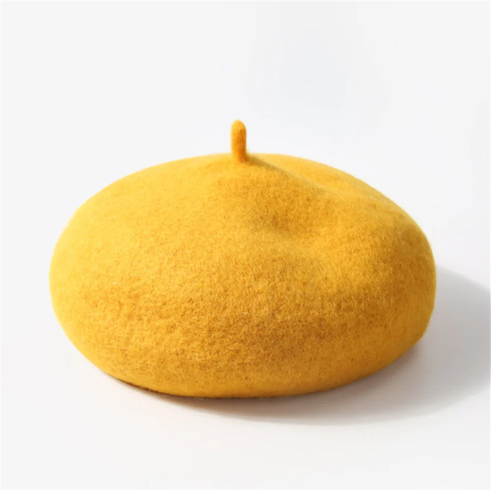 Весенне-осенне-зимние детские шапки-береты имитация шерсти теплый Берет шапочка