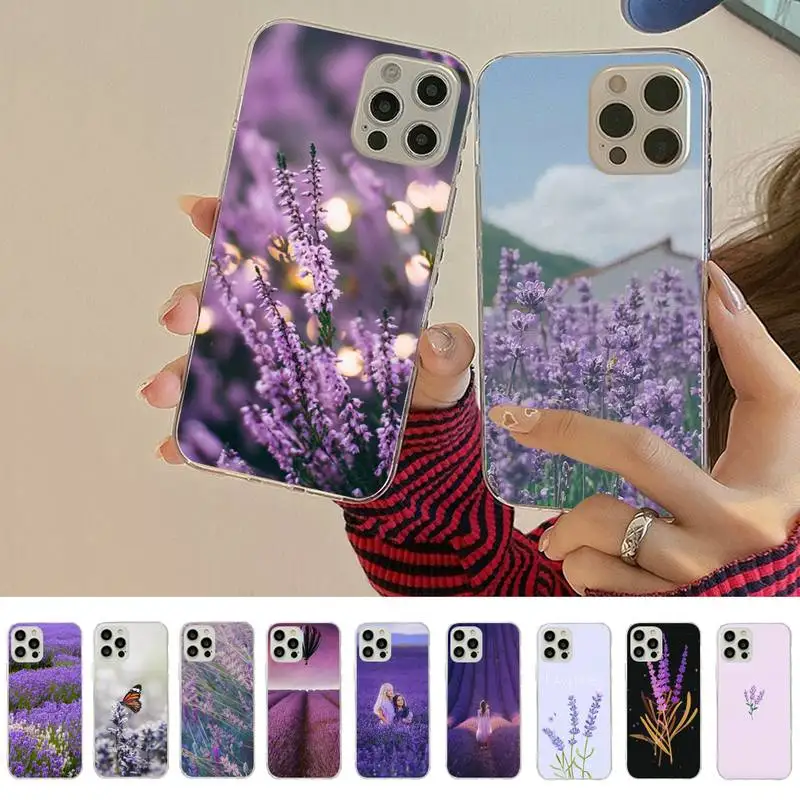 

Lavender Phone Case for iPhone 8 7 6S Plus X 5S SE 2020 XR 11 12 mini pro XS MAX