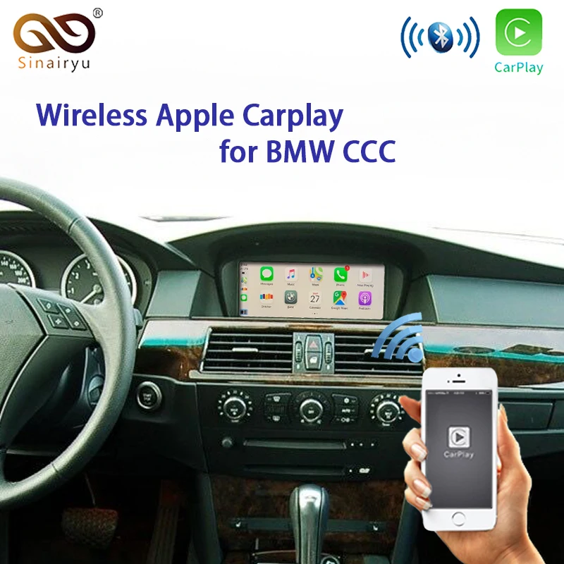 Беспроводной Apple Carplay для BMW CCC 1 3 5 6 7 sertes X1 X3 X5 X6 Z4 E60 E61 E62 E63 E70 E71 E8 Android автомобильное