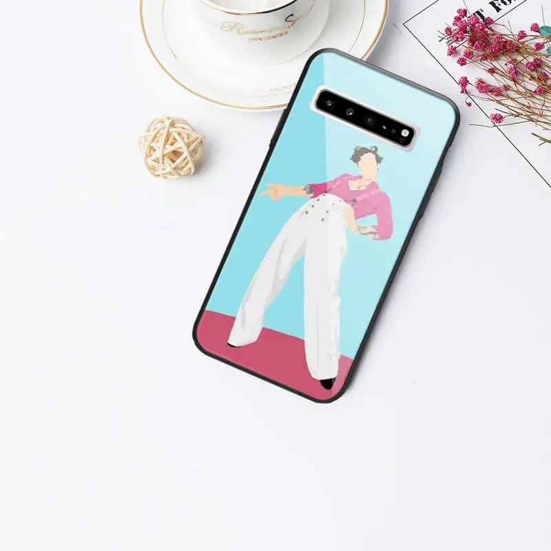 

Tattoos Harry Styles Glass Phone Case For Samsung Galaxy S20 Ultra S10 S9 S8 S7 Plus Edge S10 E Lite Note 8 9 10 Pro Cover