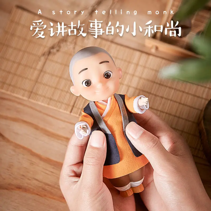 

A young monk doll soft plastic doll toy ornament birthday present