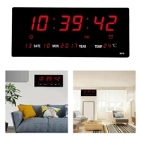 extra large led screen alarm clock 12h 24h time indoor thermometer projection clocks yeardaymonth displaying usb