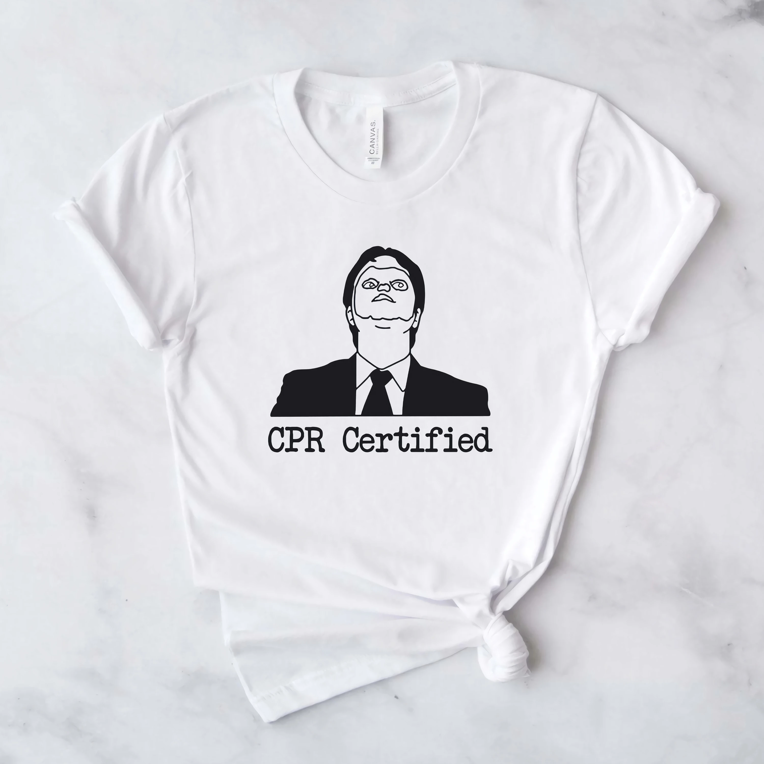2020 die Büro CPR Zertifiziert T-shirt Lustige Dwight Schrute Graphic Tee Dunder Mifflin Schrute Farmen t-shirt