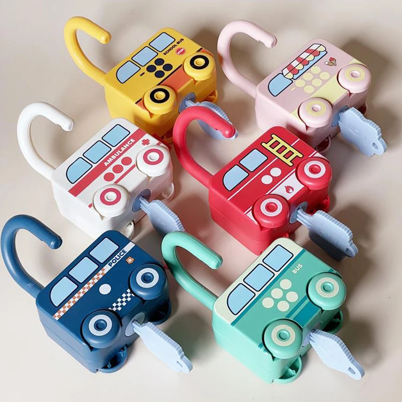 Детские Обучающие замки с ключами дошкольные цифры подходящие и подсчитывающие