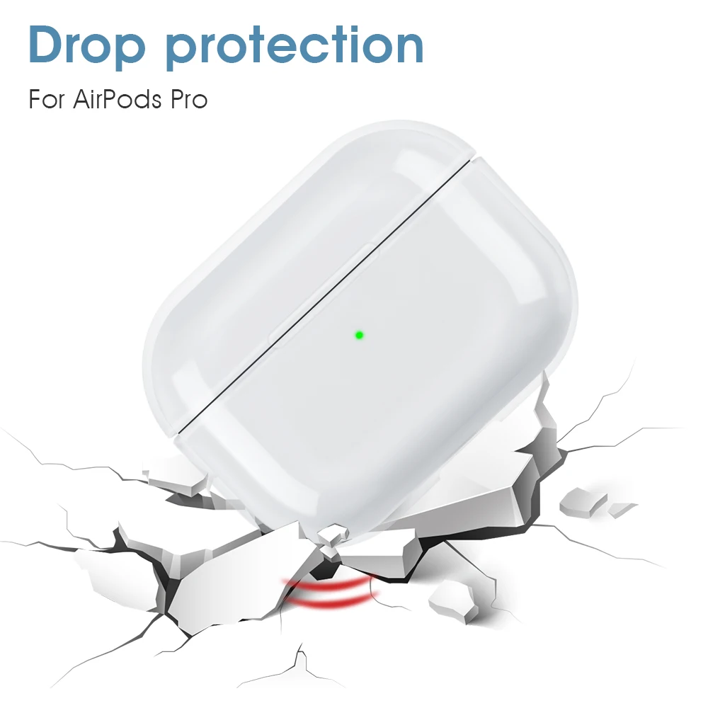 Прозрачный беспроводной чехол для зарядки наушников для Apple AirPods 1 2 3 Жесткий ПК Bluetooth коробка гарнитура прозрачный защитный чехол