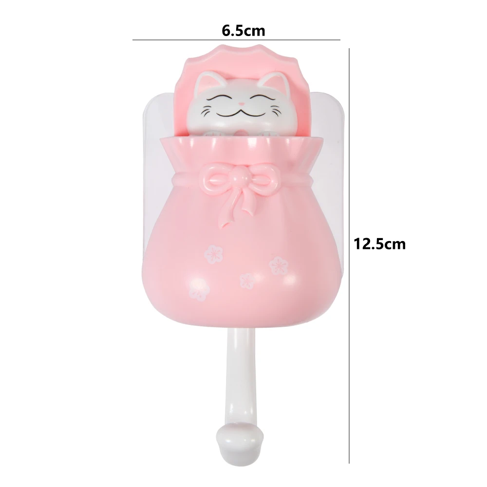 Бытовые декоративные крючки с мультяшным котом держатель для ключей настенный