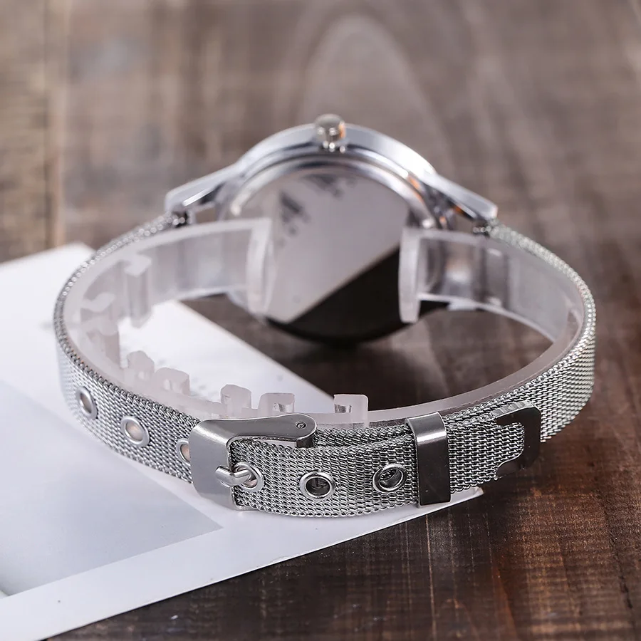 

Korean Watches For Women Fashion Women's Wrist Watch Business Silver Alloy Strap Roman Numerals Ladies Quartz Watch Dropshipping