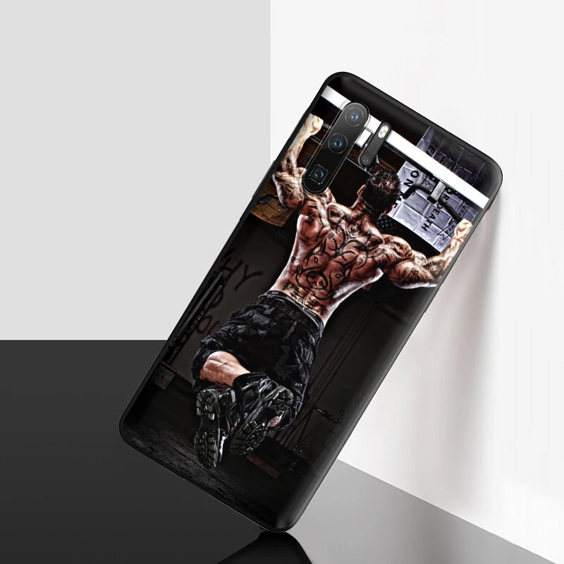 Бодибилдинг Тренажерный Зал Фитнес Силиконовый чехол для Huawei P40 P30 P20 P10 Pro Lite P Smart Z