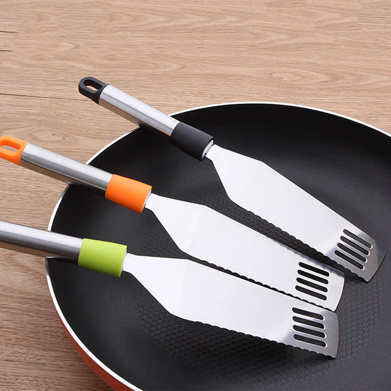 Нержавеющая сталь лопата для сыра пиццы пирога сервер держатель торта прорези