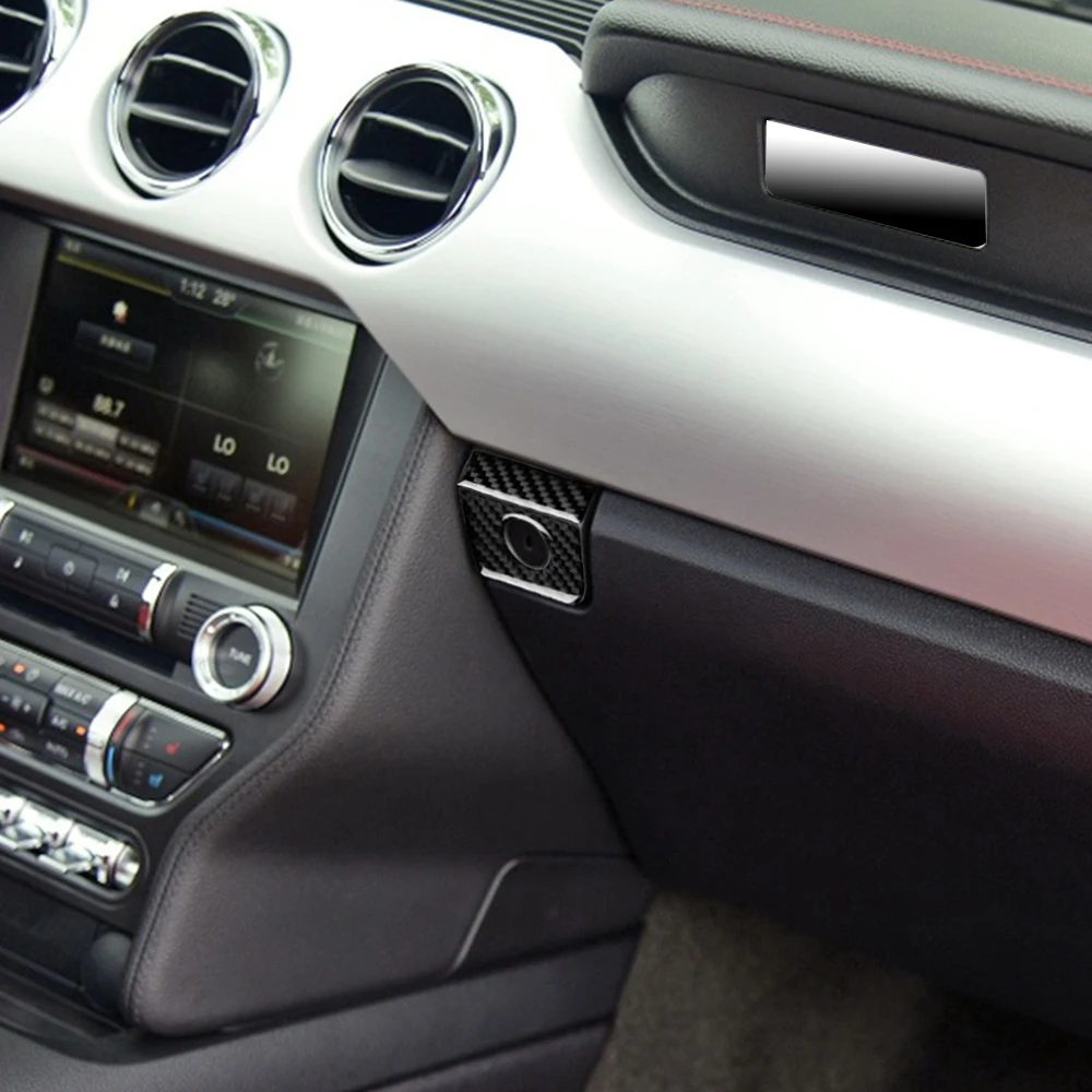 Отделка для хранения из углеродного волокна автомобиля Ford Mustang 2015 19 аксессуары