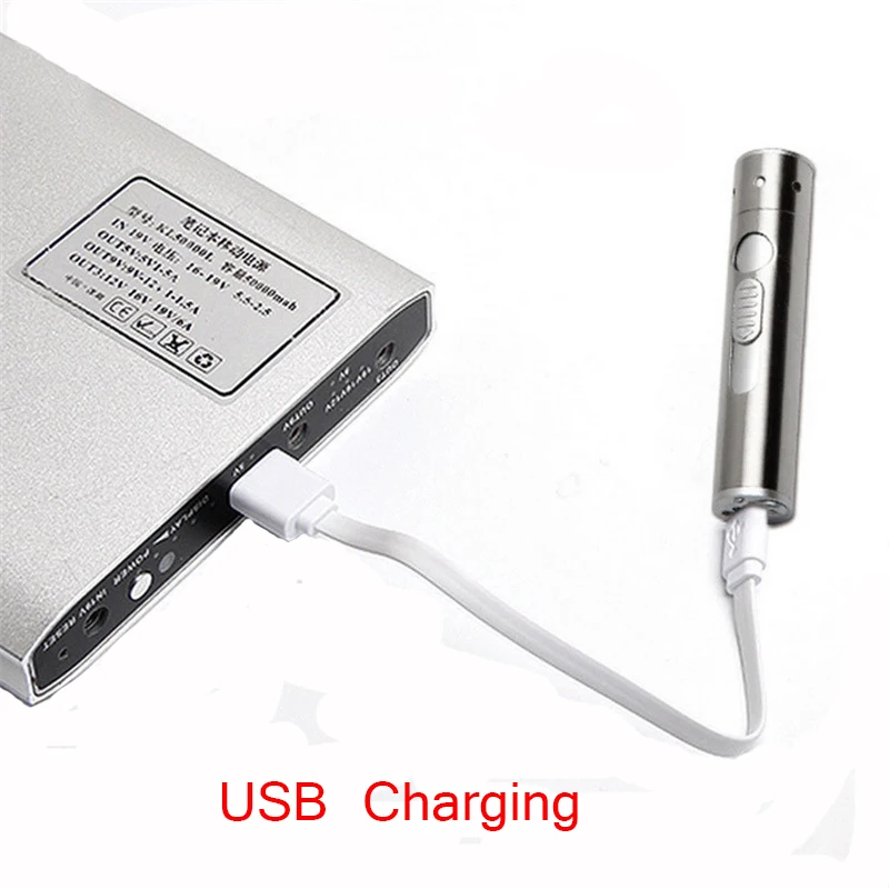 Светодиодный мини фонарик Многофункциональный USB Перезаряжаемый с