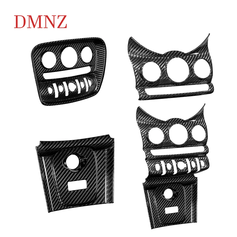 

Car central air conditioning control panel true carbon decorative cover sticker For BMW MINI CooperS F54 F55 F56 F57 car styling