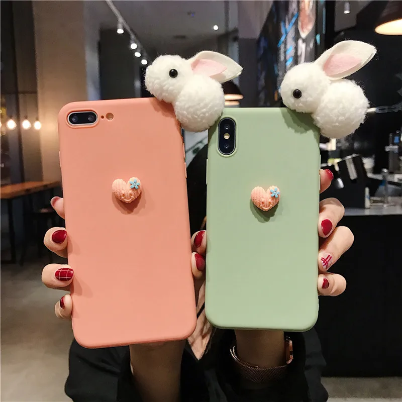 Мягкий силиконовый чехол с кроликом для телефона Xiaomi Redmi Note 8 pro note 5 4x 6 K20 redmi 3s 4A 5A