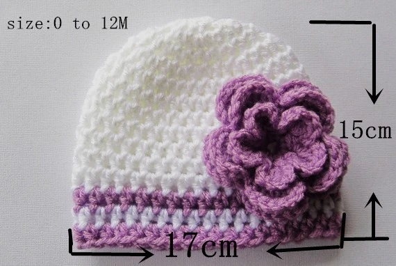 Baby Beanie Hat Crochet Flower Hats infant girl Milk Cotton Soft Cute Suit For Autumn Winter Spring | Детская одежда и обувь